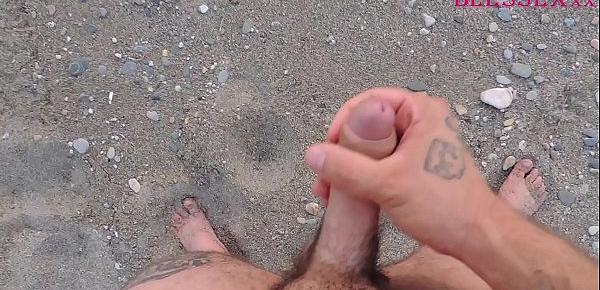  Cum on the beach - Magic Javi